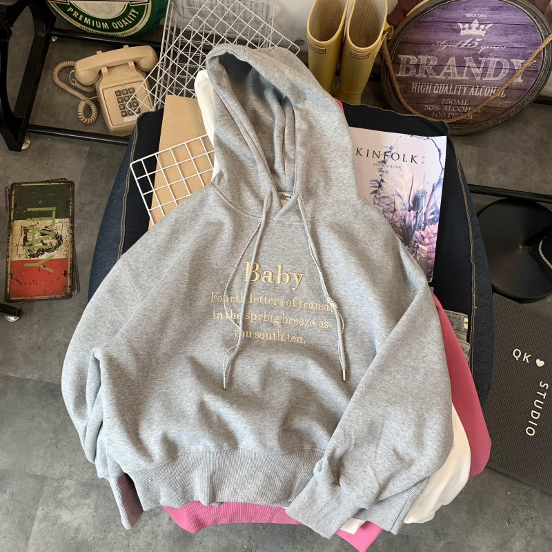 刺繍ロゴパーカー