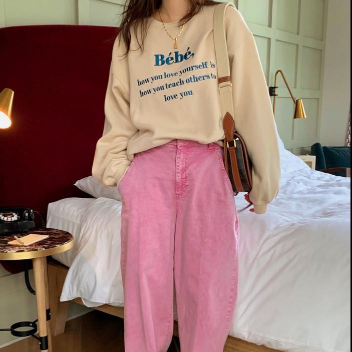 刺繍ロゴスウェット