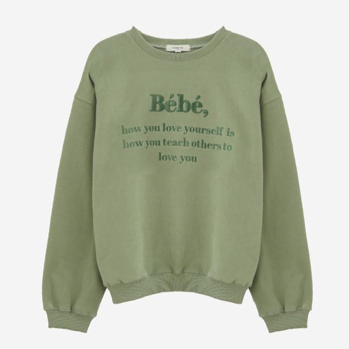 刺繍ロゴスウェット