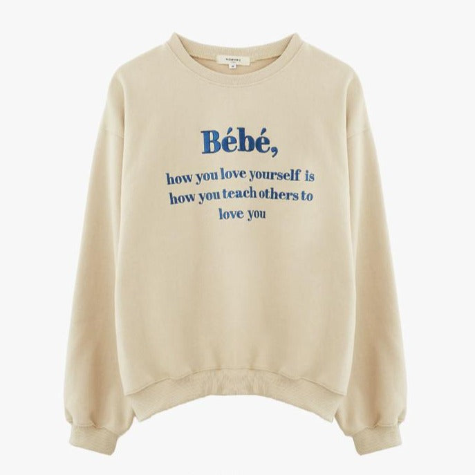 刺繍ロゴスウェット