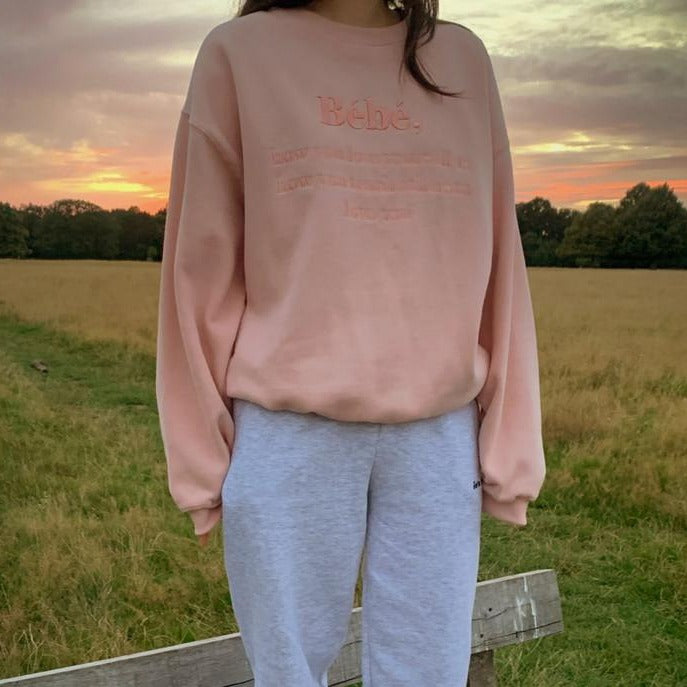 刺繍ロゴスウェット