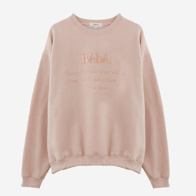 刺繍ロゴスウェット