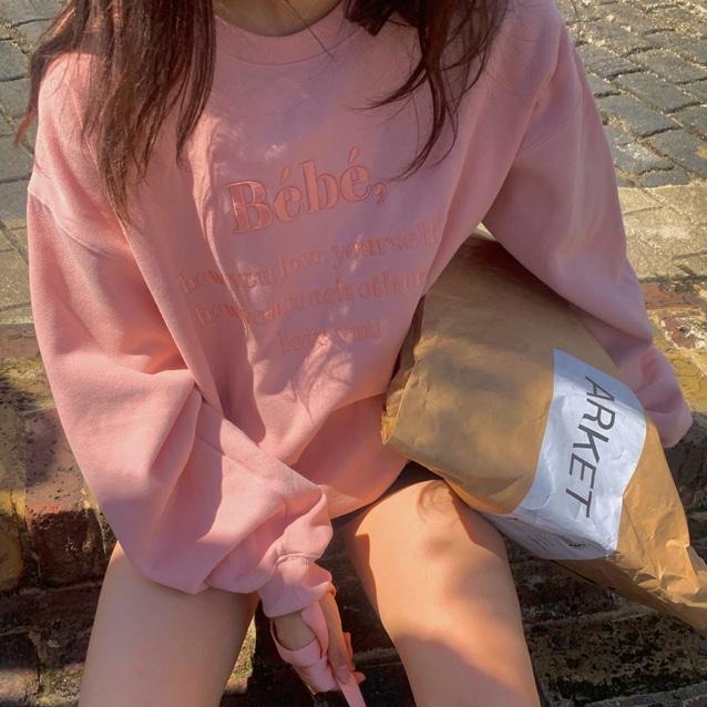 刺繍ロゴスウェット