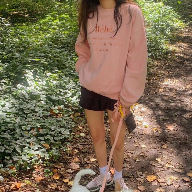 刺繍ロゴスウェット