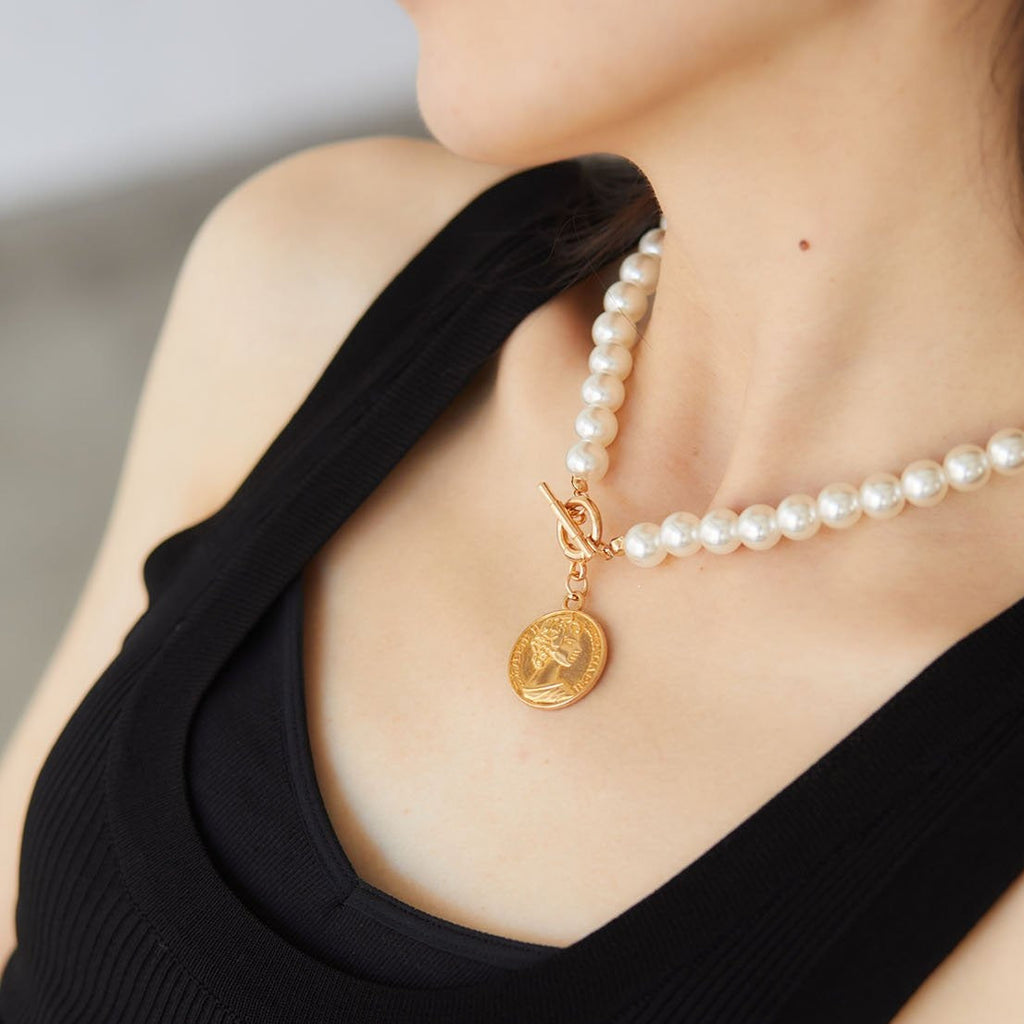 パールコインネックレス