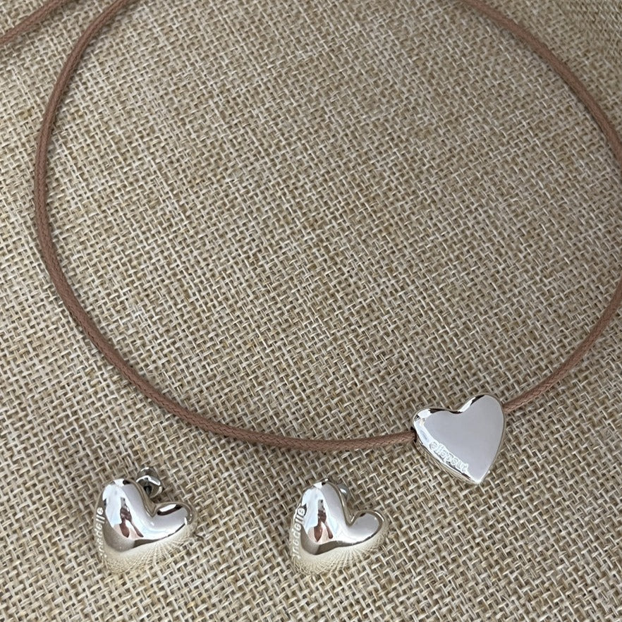 ハートピアス＆ネックレスセット【単品販売】