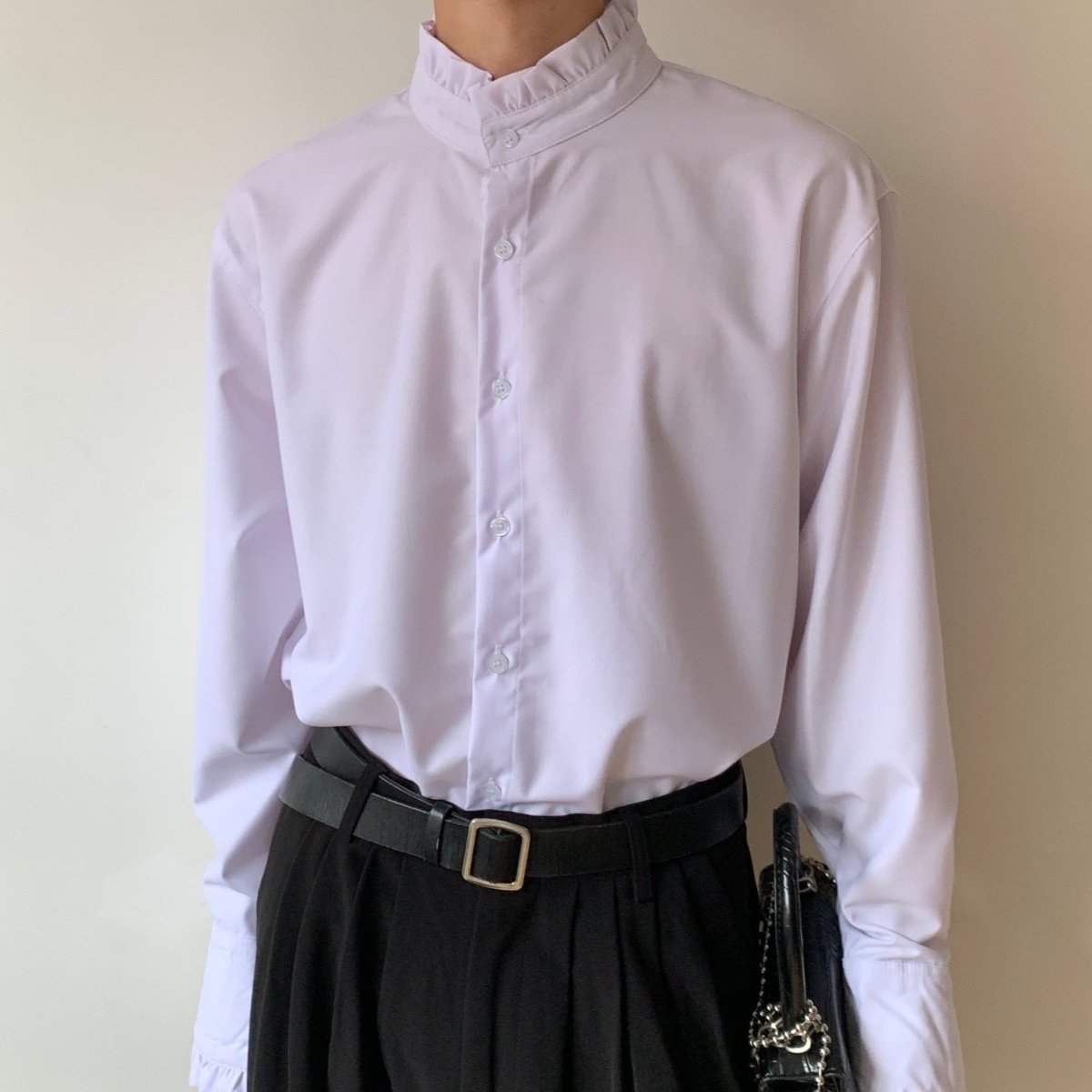 ラグジュアリーフリルシャツ mf2185