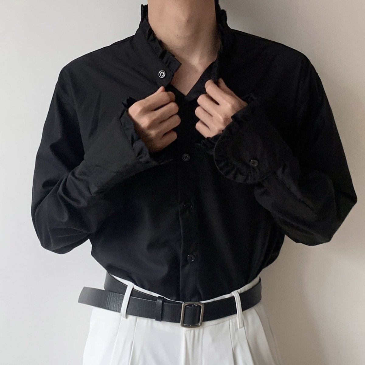 ラグジュアリーフリルシャツ mf2185