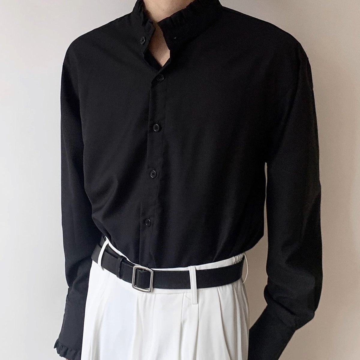 ラグジュアリーフリルシャツ mf2185