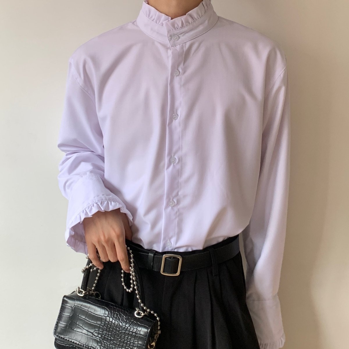 ラグジュアリーフリルシャツ mf2185