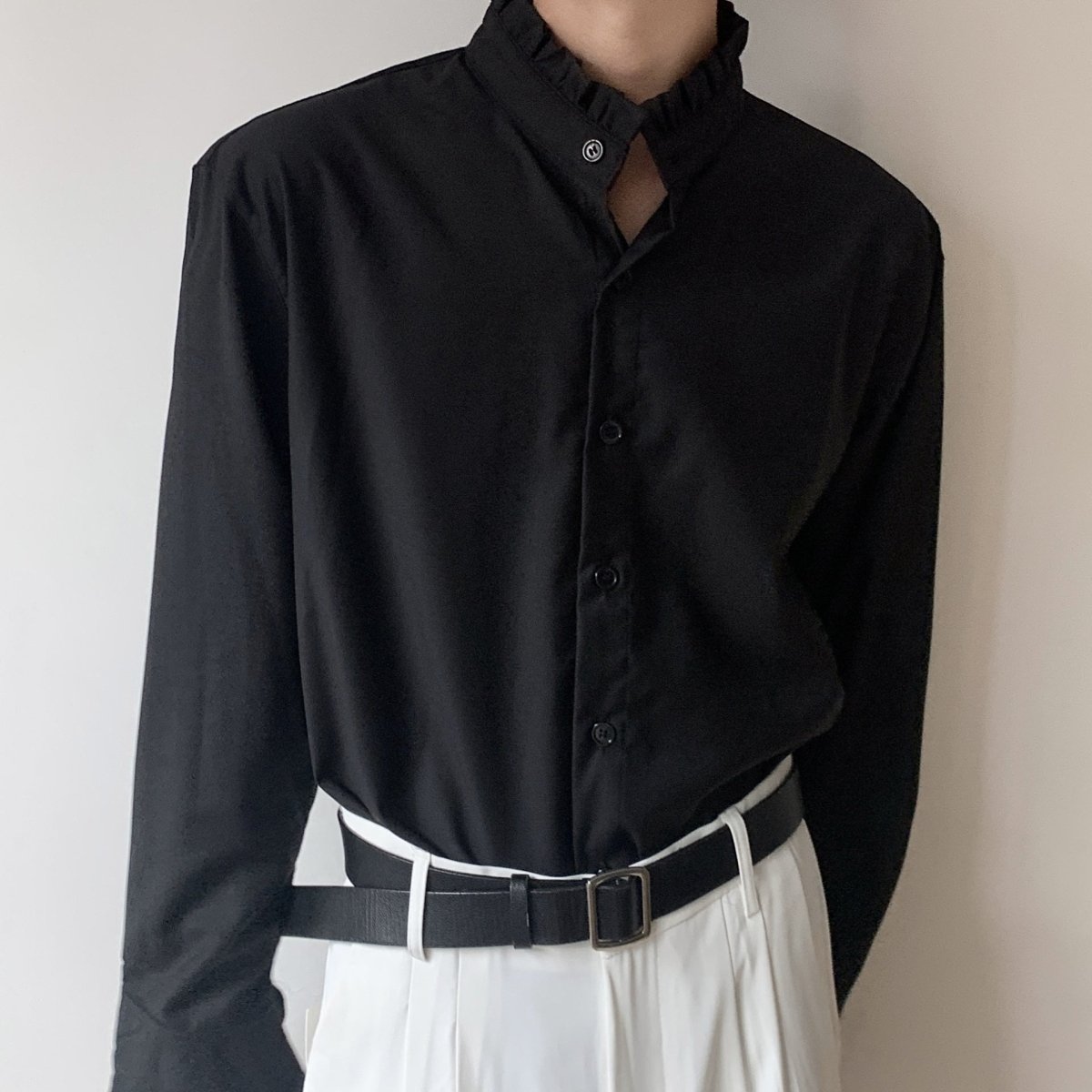 ラグジュアリーフリルシャツ mf2185