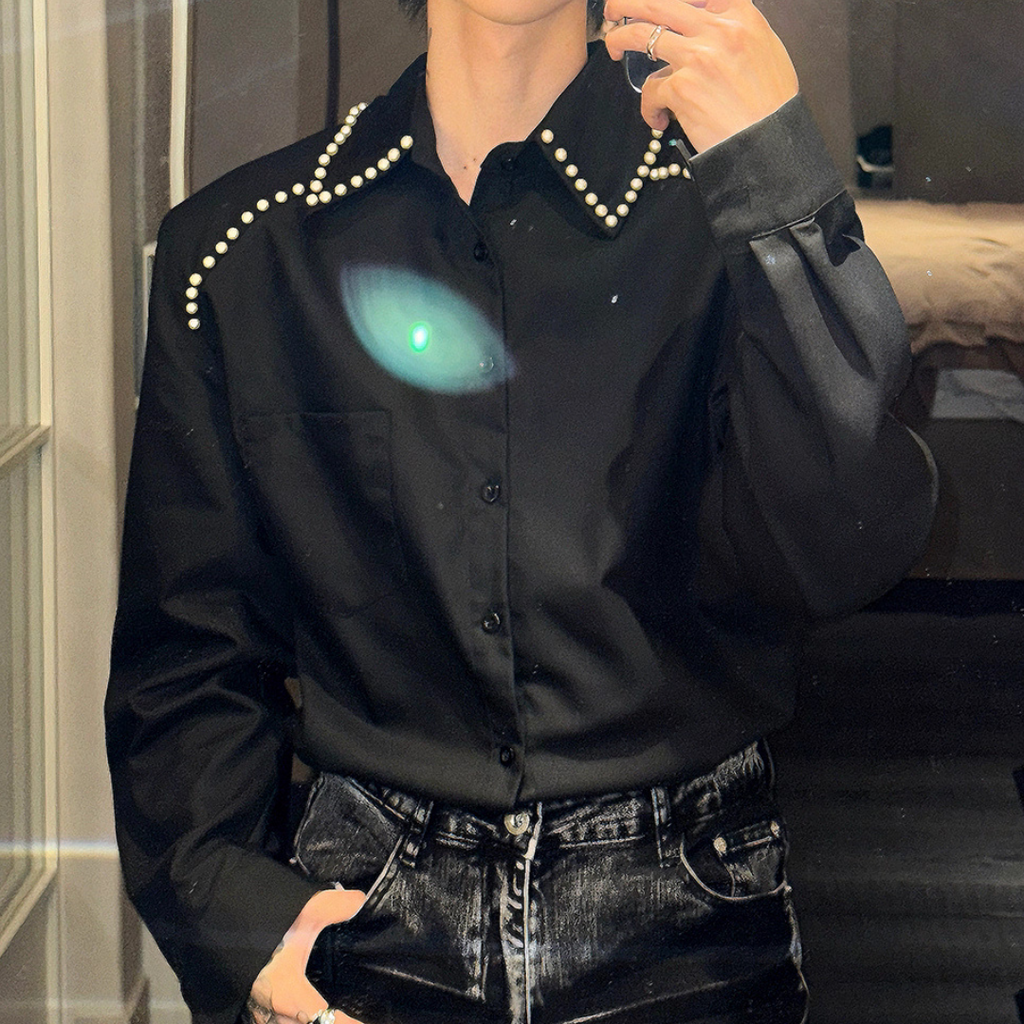 パールラインモードラグジュアリーシャツ mf3525