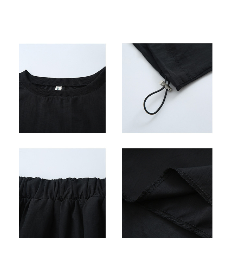 裾絞りプルオーバー+ベーシックスカート2点セット