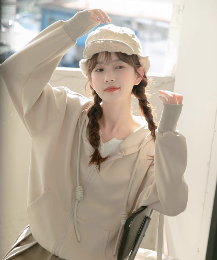 ルーズドロストスウェットフーディー