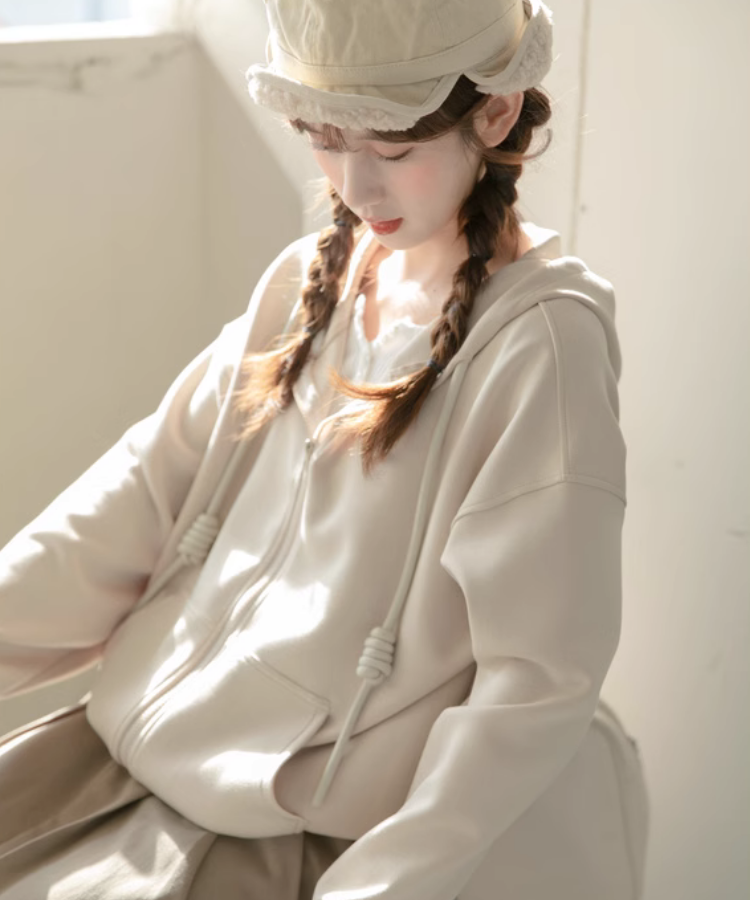 ルーズドロストスウェットフーディー