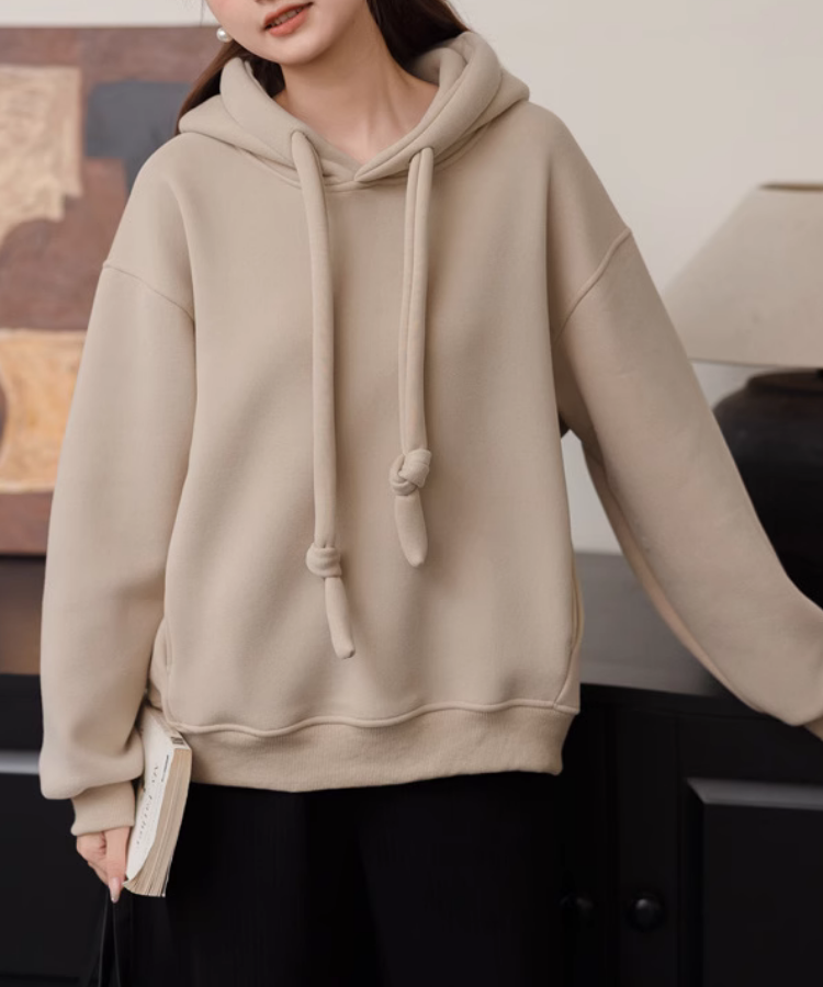 ワイドドロストシンプルフーディー