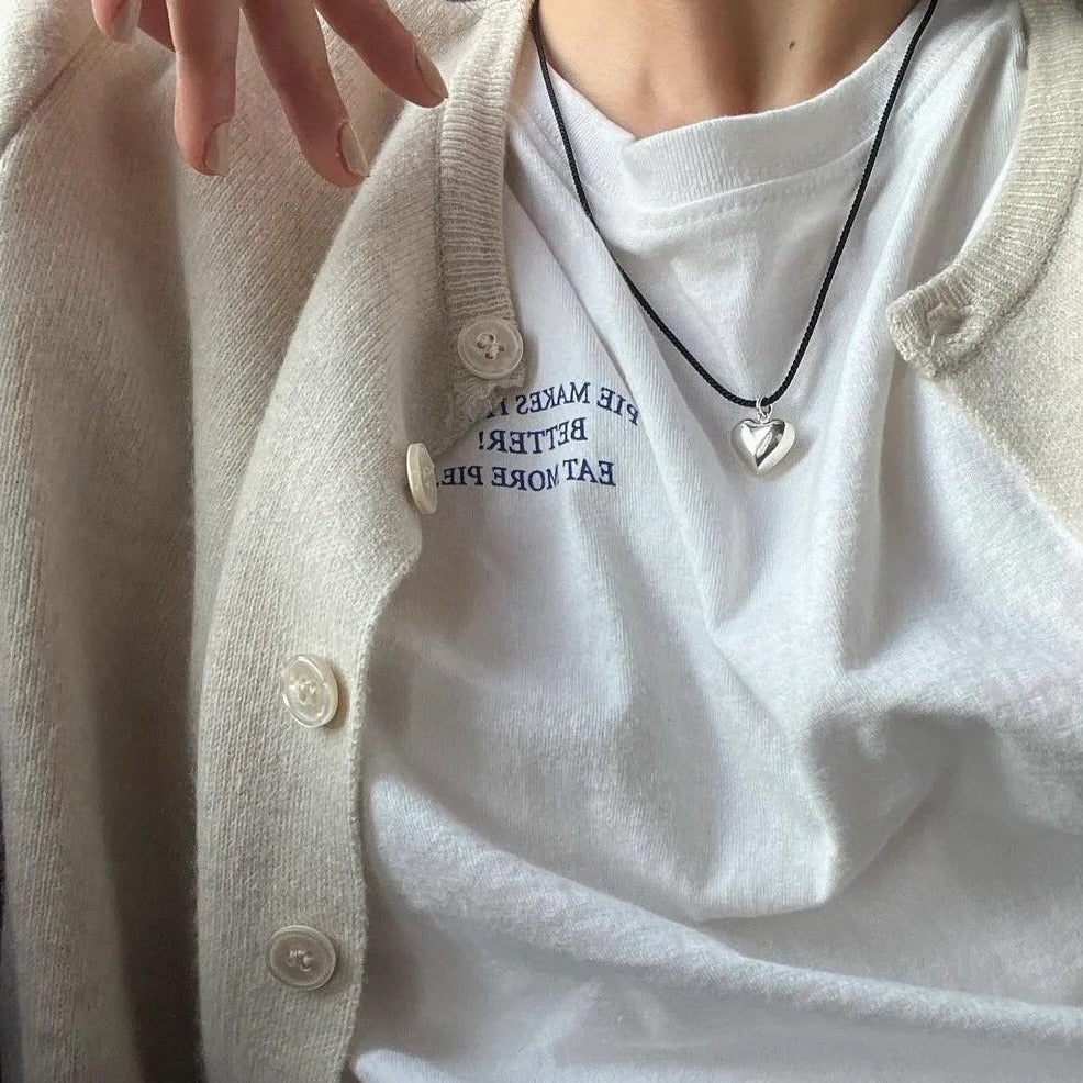 ミニハートロングネックレス【SILVER925】