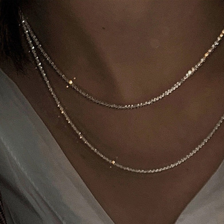 キラキラシルバーネックレス【SILVER925】