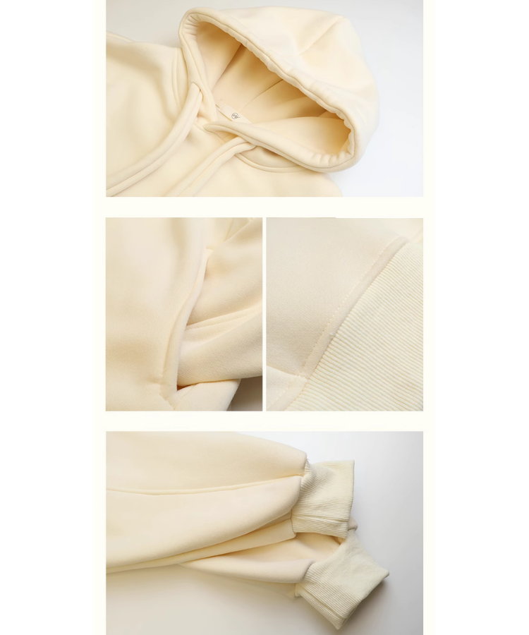 ワイドドロストシンプルフーディー