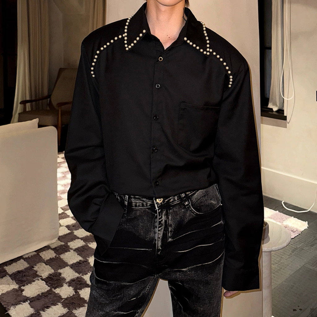 パールラインモードラグジュアリーシャツ mf3525