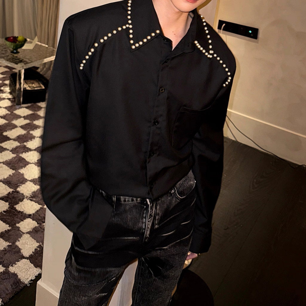 パールラインモードラグジュアリーシャツ mf3525