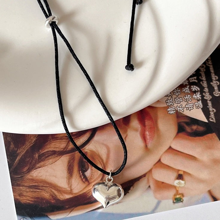 ミニハートロングネックレス【SILVER925】