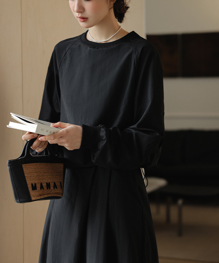 裾絞りプルオーバー+ベーシックスカート2点セット