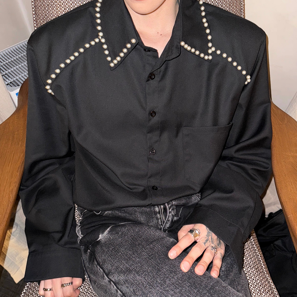 パールラインモードラグジュアリーシャツ mf3525