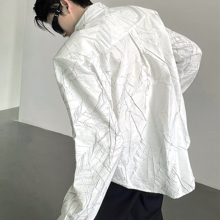 モードテクスチャーシャツ mf2867