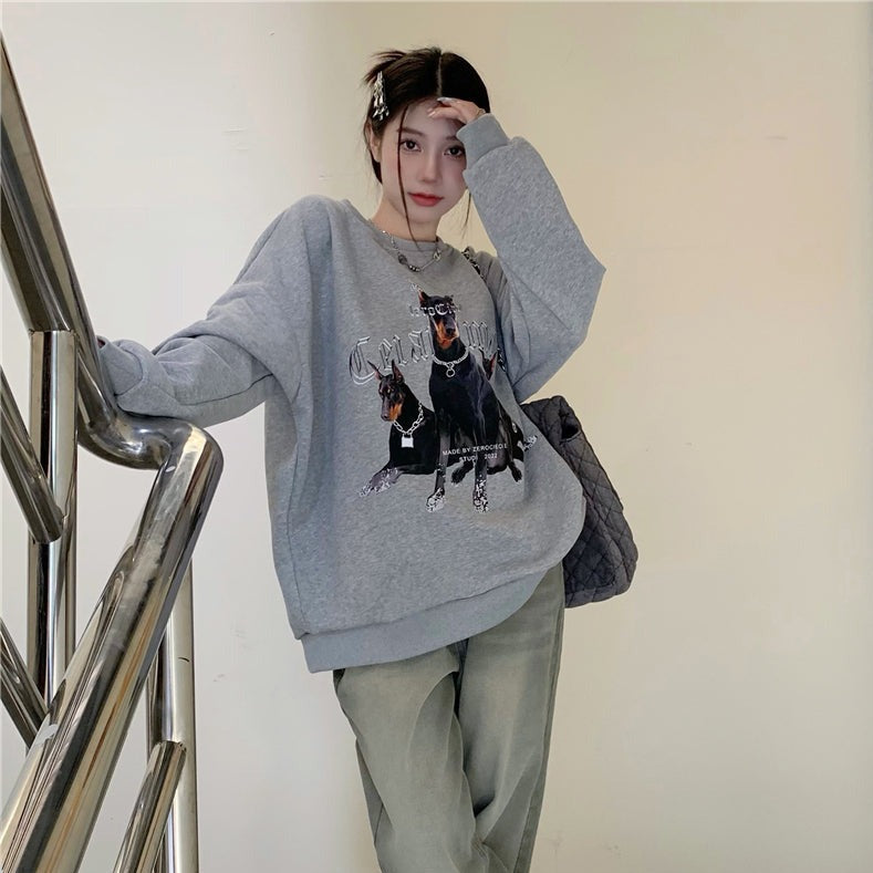 ドーベルマンデザイン薄手スウェット