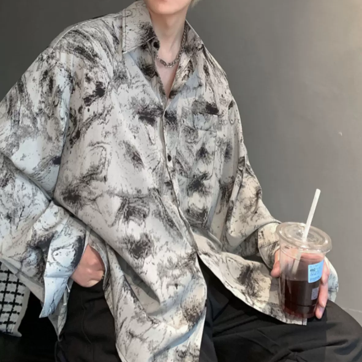 ヴィンテージ総柄シャツ mf2491