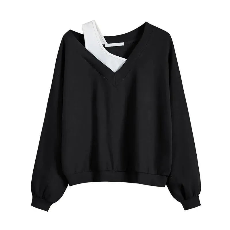 アシメデザインスウェットトップス