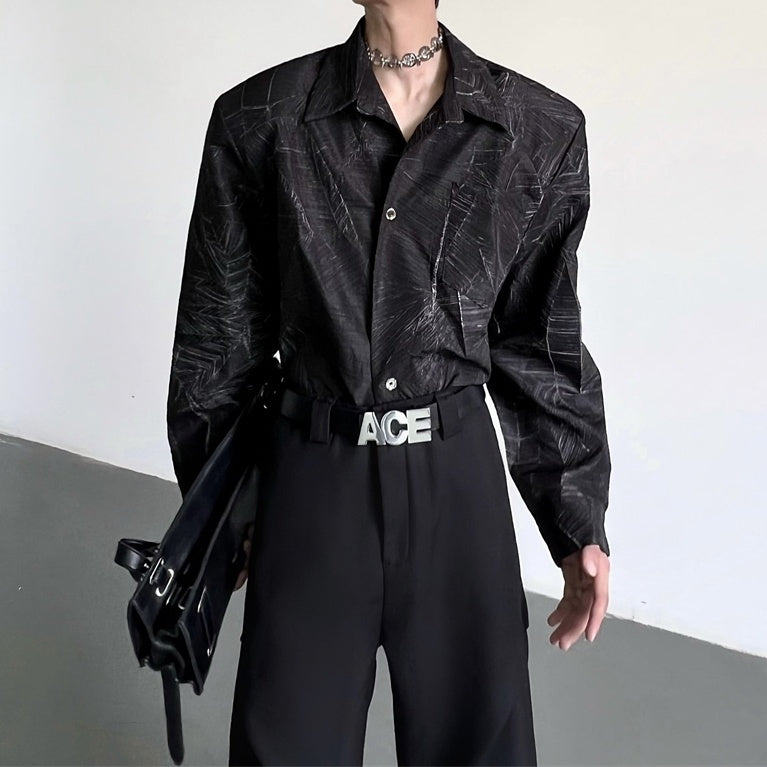 モードテクスチャーシャツ mf2867