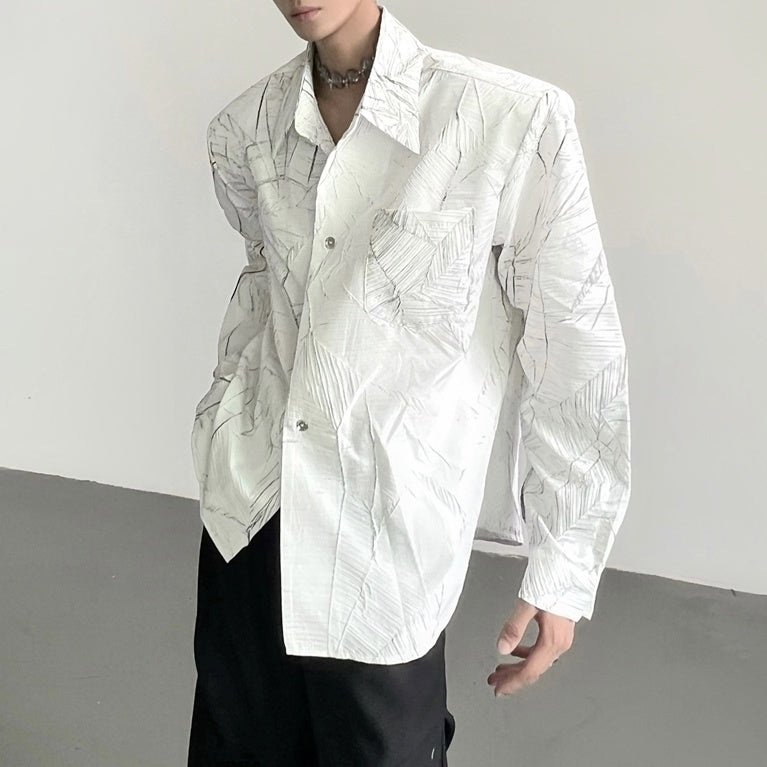 モードテクスチャーシャツ mf2867