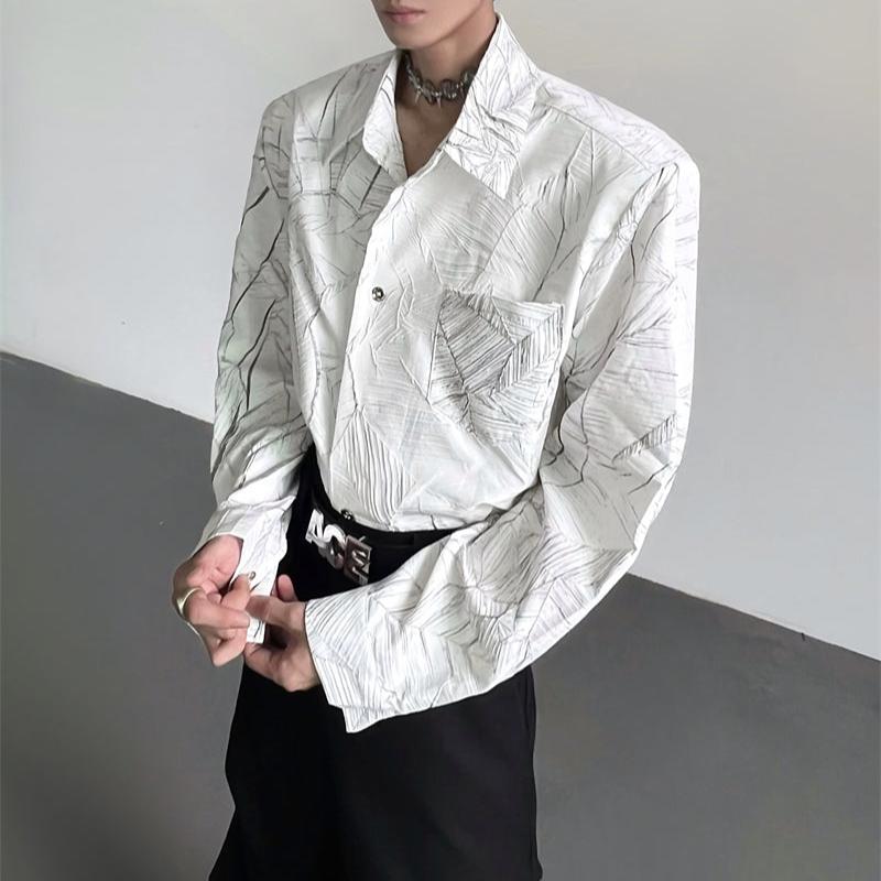 モードテクスチャーシャツ mf2867