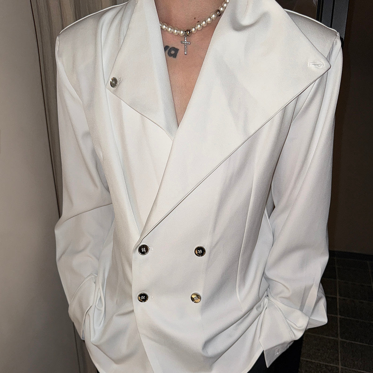 モードクラシカルモノトーンシャツ mf3512