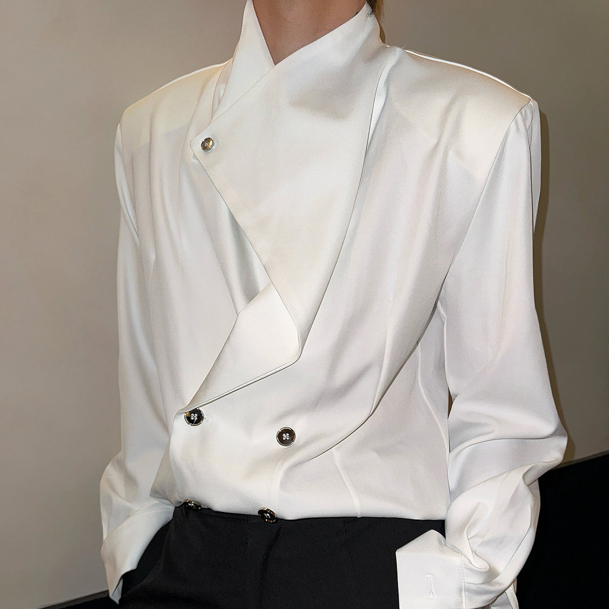 モードクラシカルモノトーンシャツ mf3512