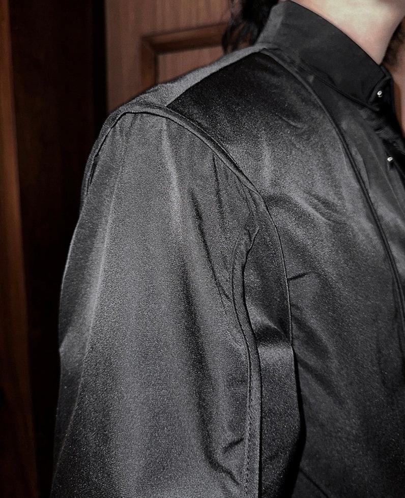 モードサテンタッチネクタイシャツ mf2938