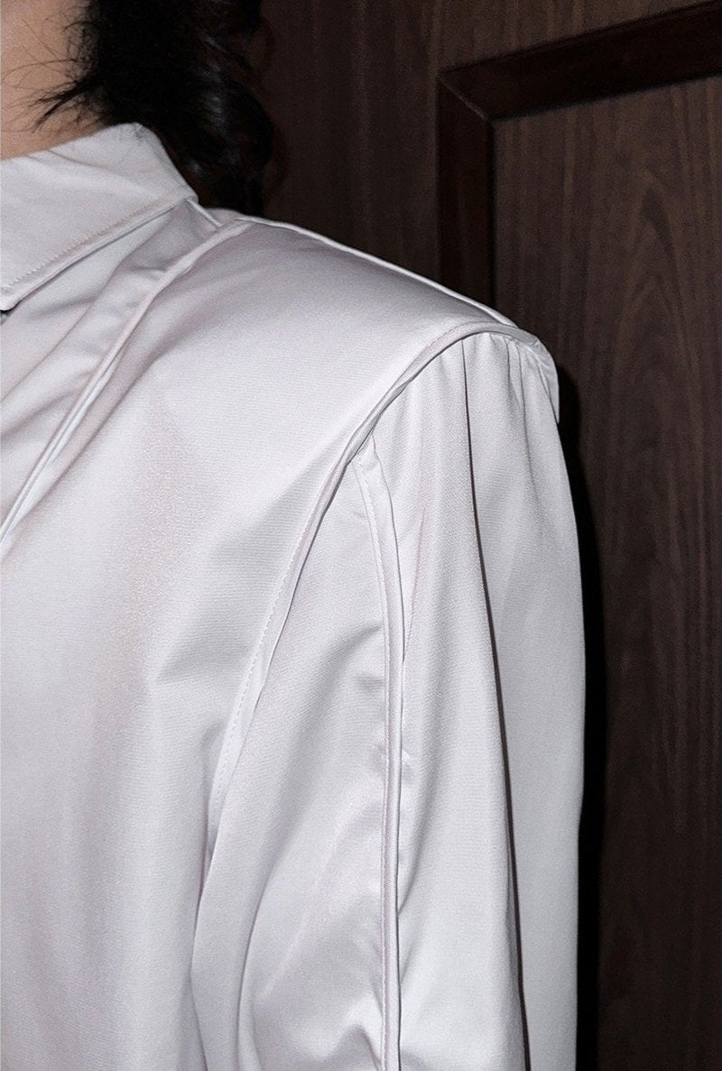 モードサテンタッチネクタイシャツ mf2938