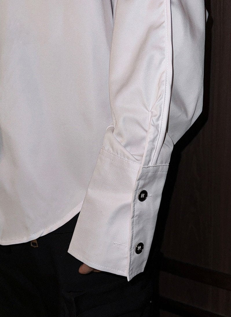 モードサテンタッチネクタイシャツ mf2938