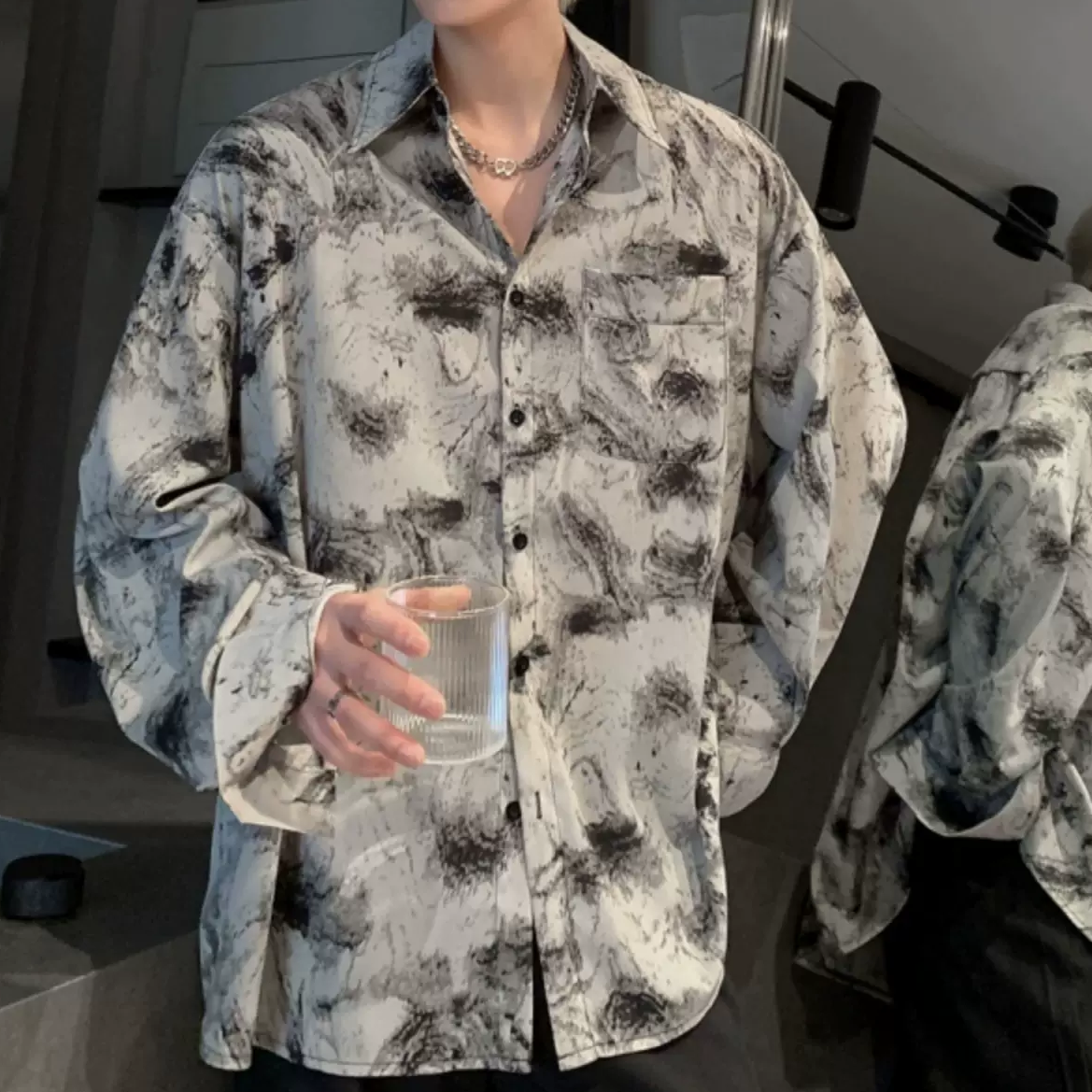 ヴィンテージ総柄シャツ mf2491