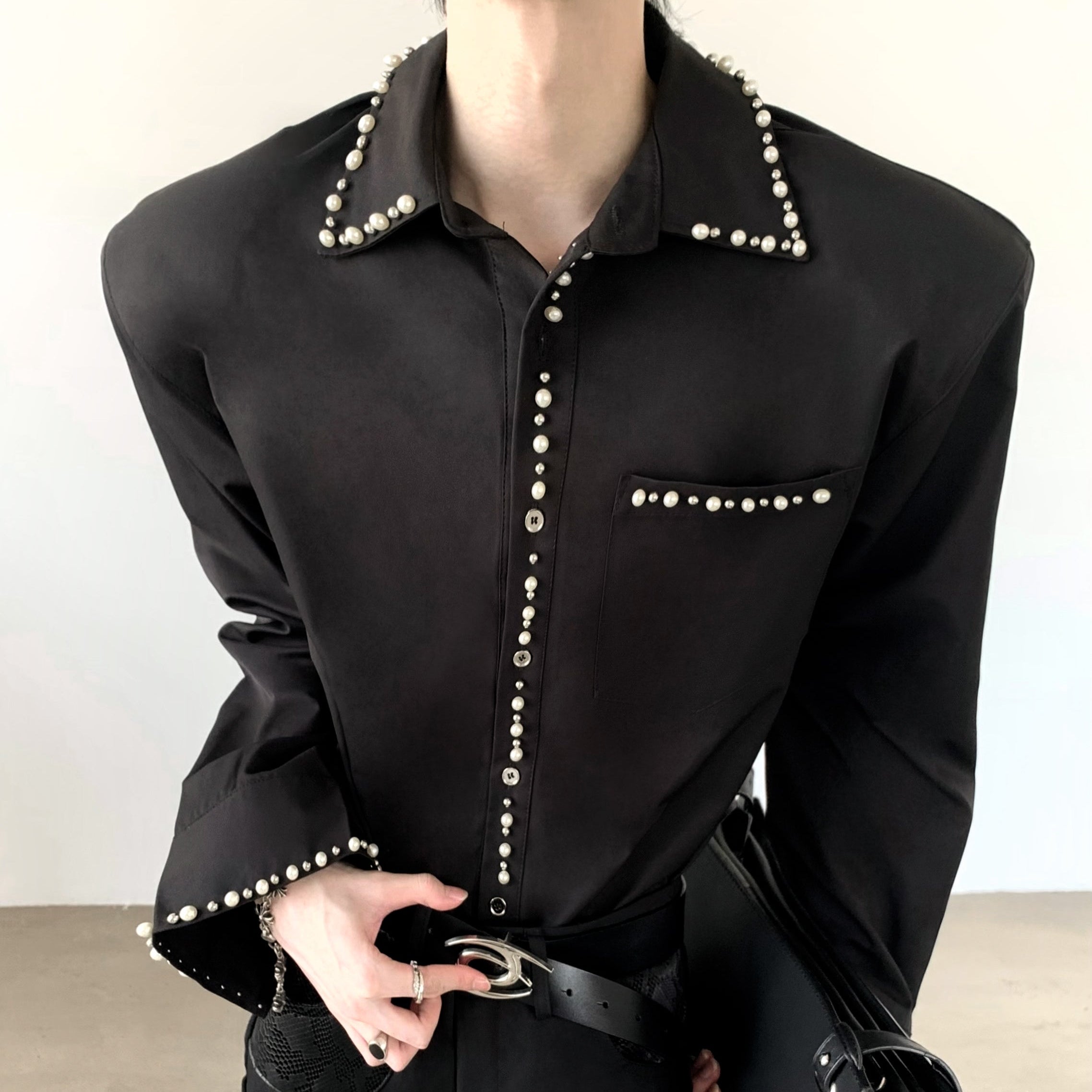 パールラインモードシャツ mf3508