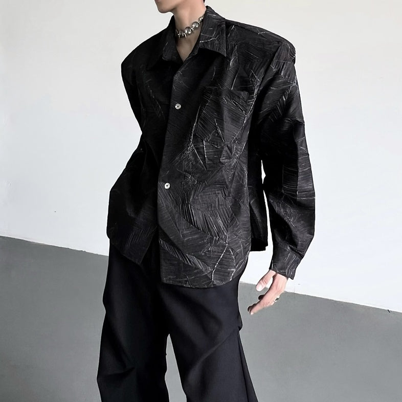 モードテクスチャーシャツ mf2867