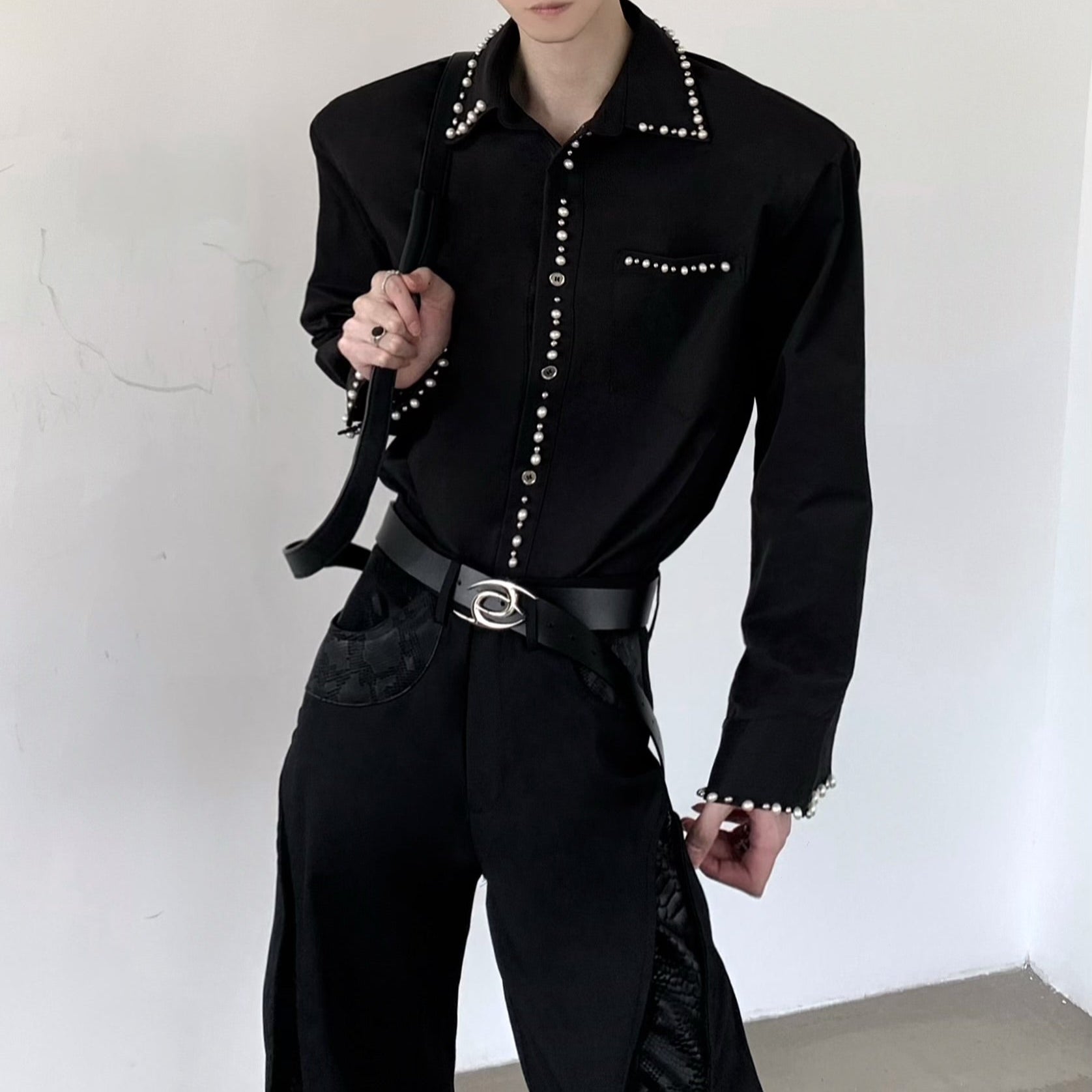 パールラインモードシャツ mf3508