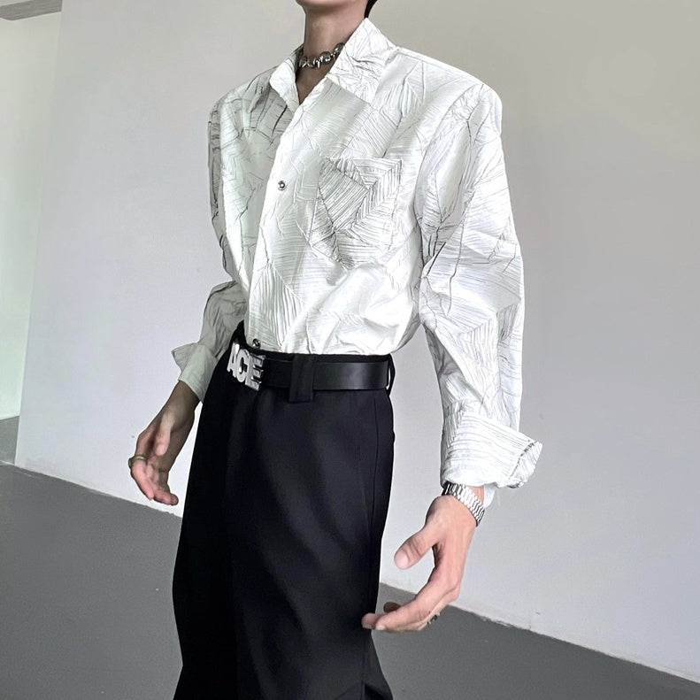 モードテクスチャーシャツ mf2867