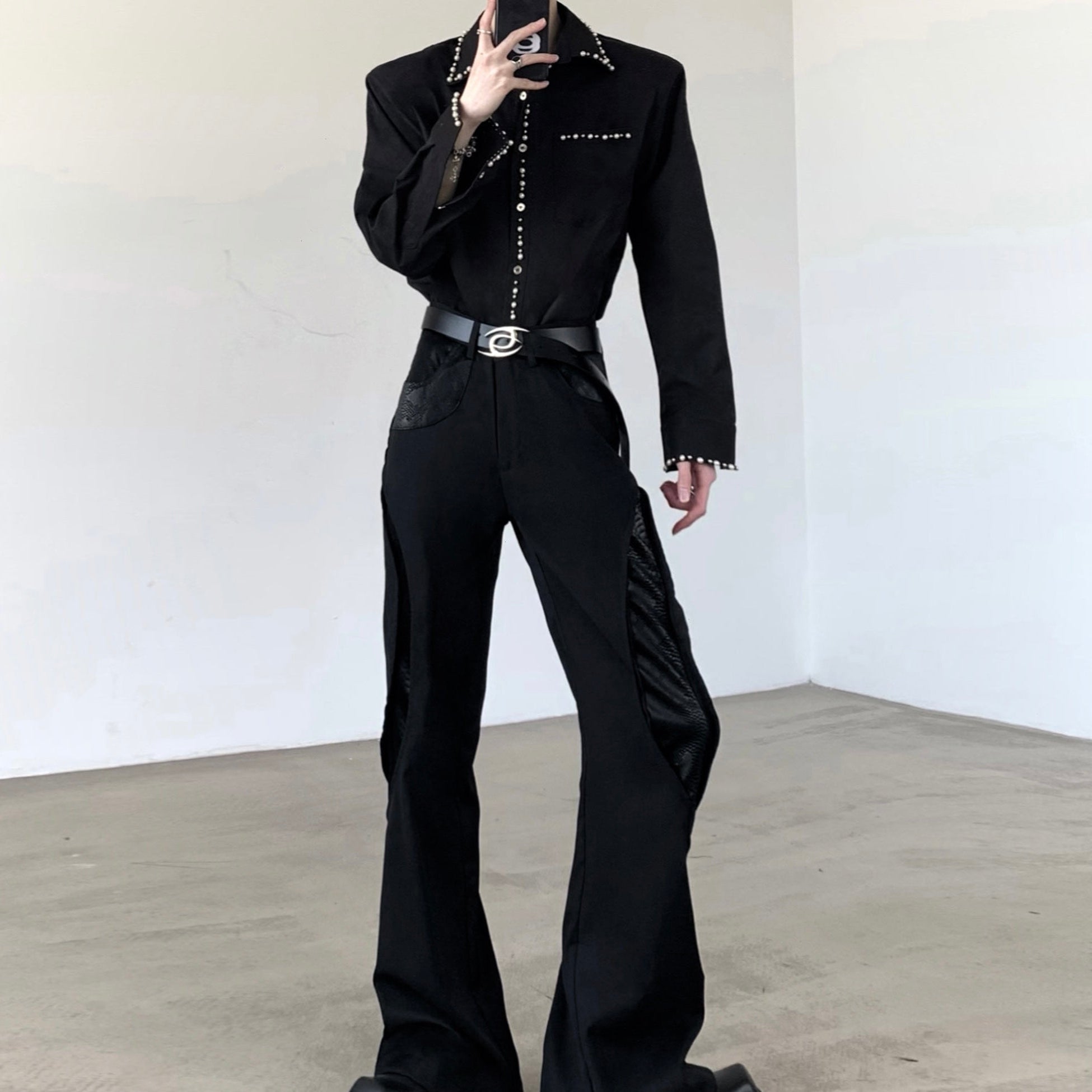 パールラインモードシャツ mf3508