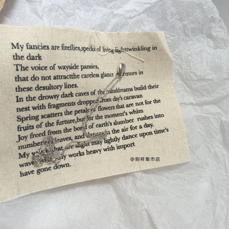 ドロップモチーフネックレス