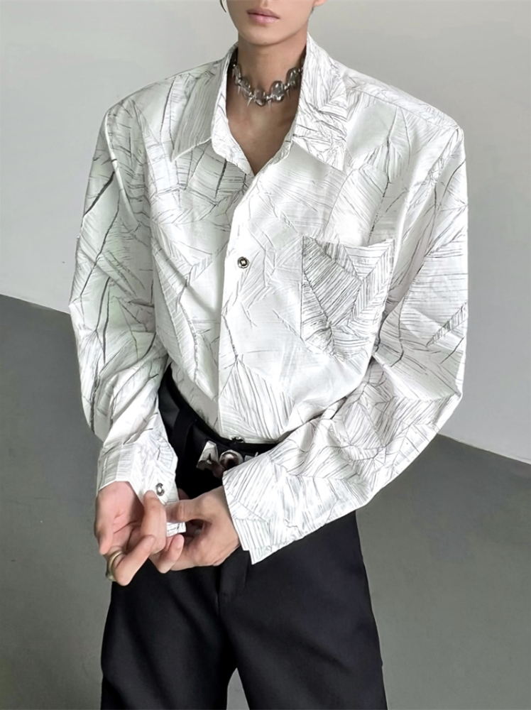 モードテクスチャーシャツ mf2867