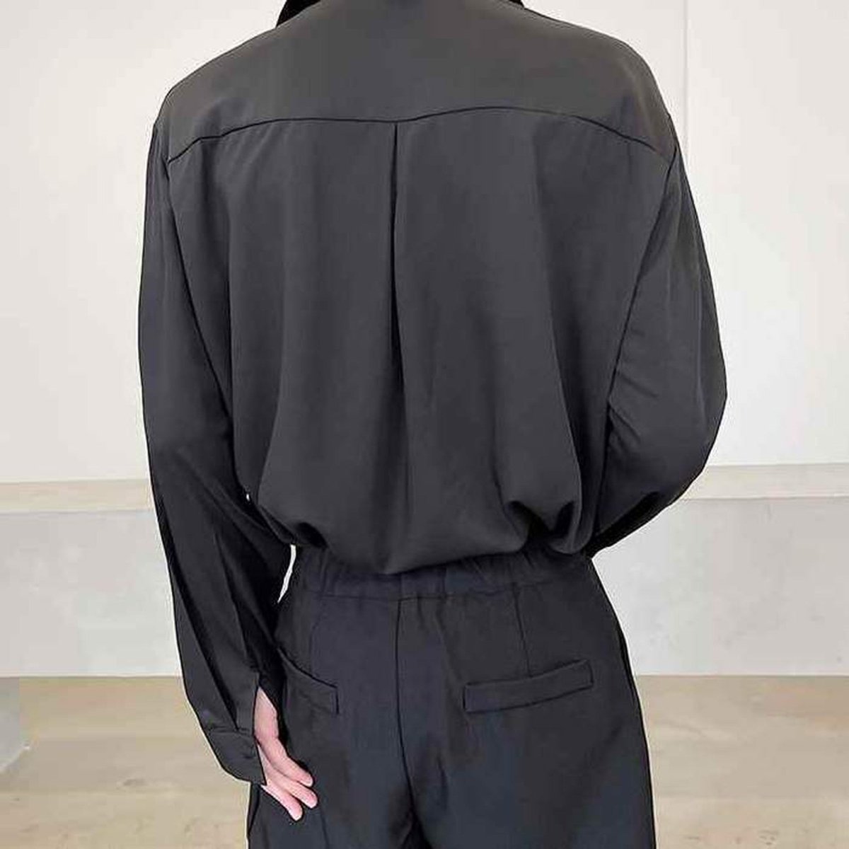 モノトーンフリルシャツ mf0149