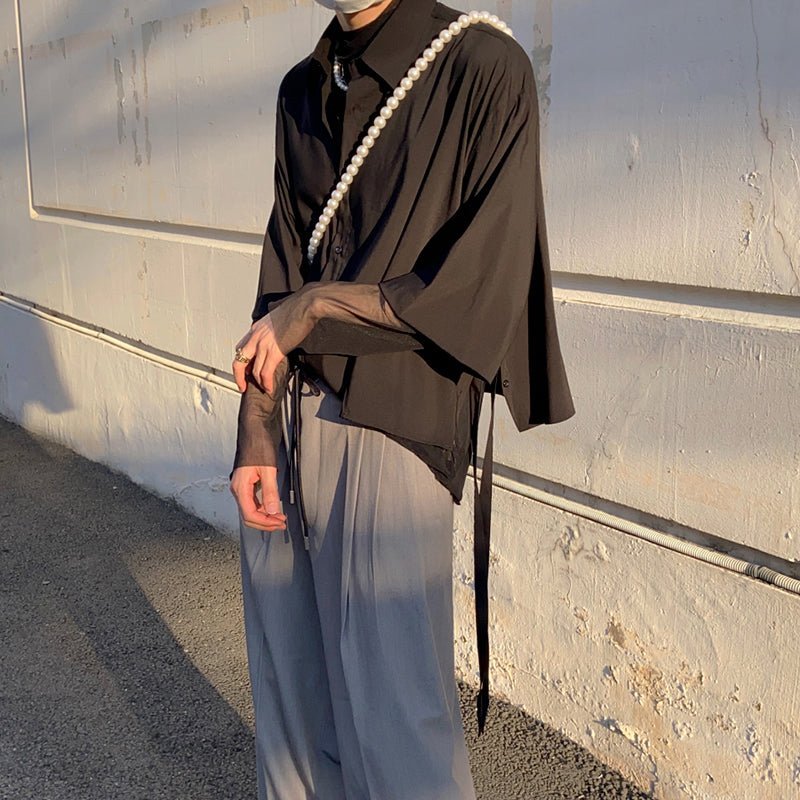 シースルーハイネックインナートップス mf0967